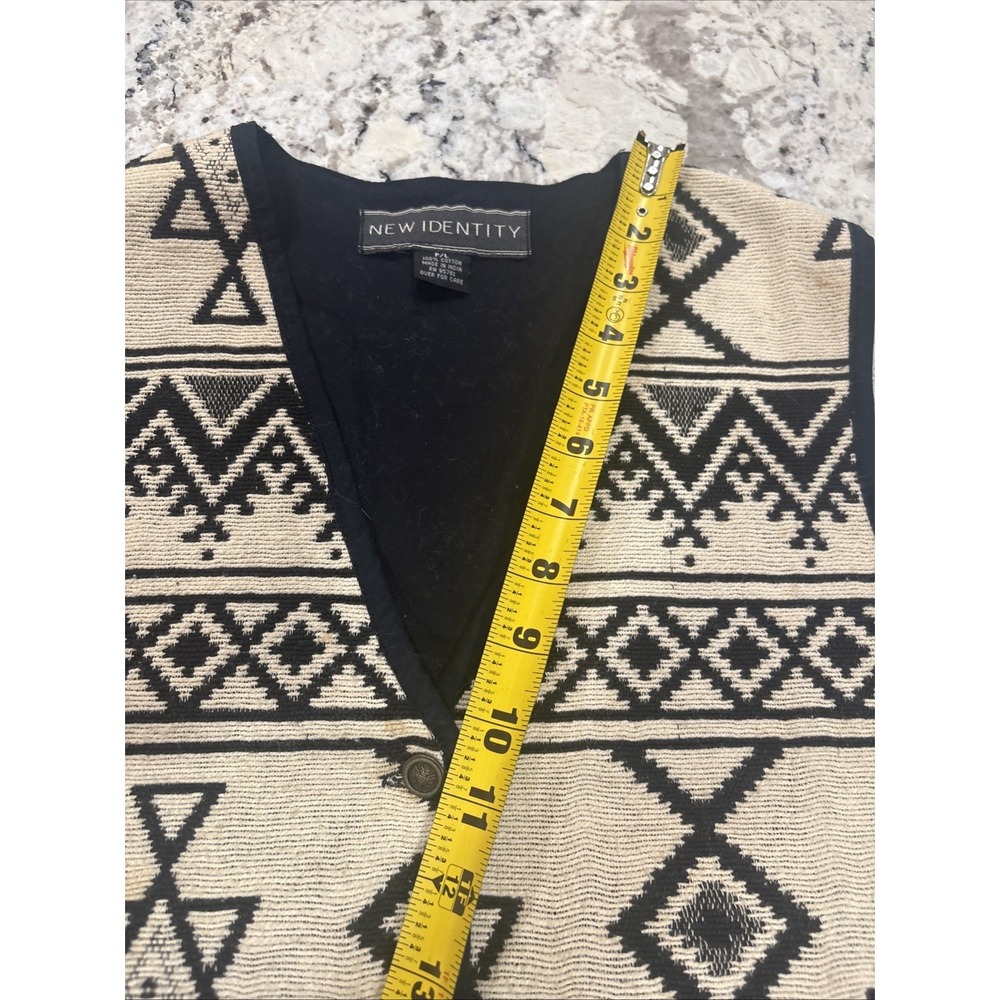 VTG New Identity Southwestern Tapestry Embroidered Vest‎ Sz P/L Gypsy Boho Aztec - Picture 9 of 9